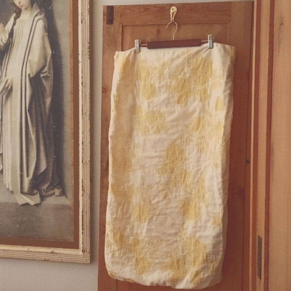 Rachel Ashwell King Sham Set Of 2 Beach Cottage Summer Yellow Floral 100% Cotton